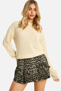 Jumpers|Jumpers & Cardigans*boohoo Basic Crew Neck Jumper stone