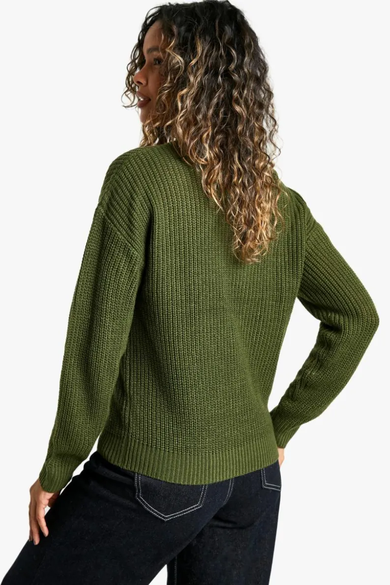 Jumpers*boohoo Basic Crew Neck Jumper forest