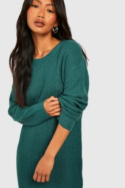 Jumper Dresses|Jumper Dresses*boohoo Basic Crew Neck Jumper Dress bottle