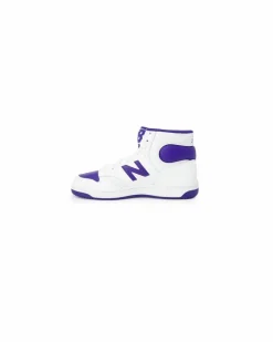 Trainers*New Balance BB550 High Top Sneakers White Purple