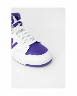 Trainers*New Balance BB550 High Top Sneakers White Purple