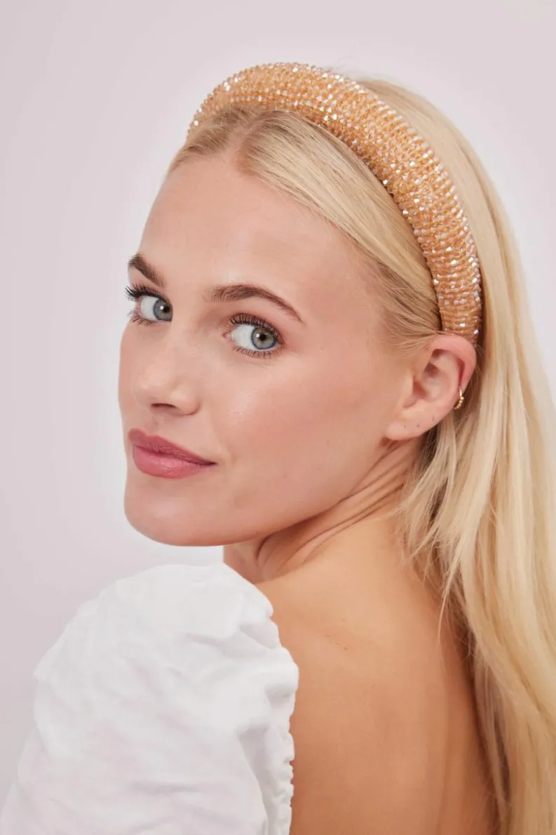 Hair Accessories*My Accessories London Beaded Headband Gold