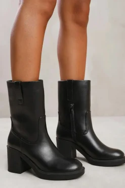 All Boots|Boots*Where's That From Beau' Mid Calf Boot With Side Zip Black