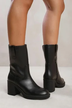 All Boots|Boots*Where's That From Beau' Mid Calf Boot With Side Zip Black