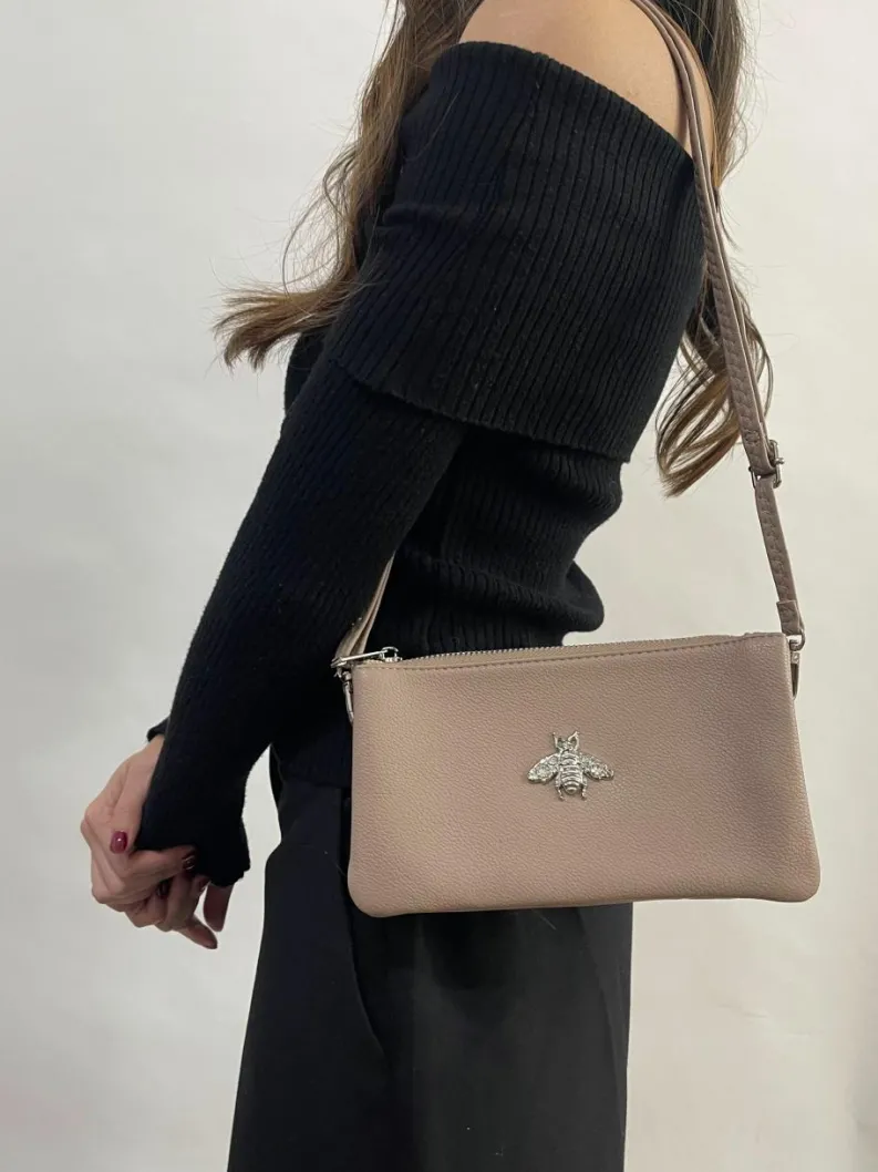 Cross-Body Bags*SVNX Bee Crossbody Bag Beige