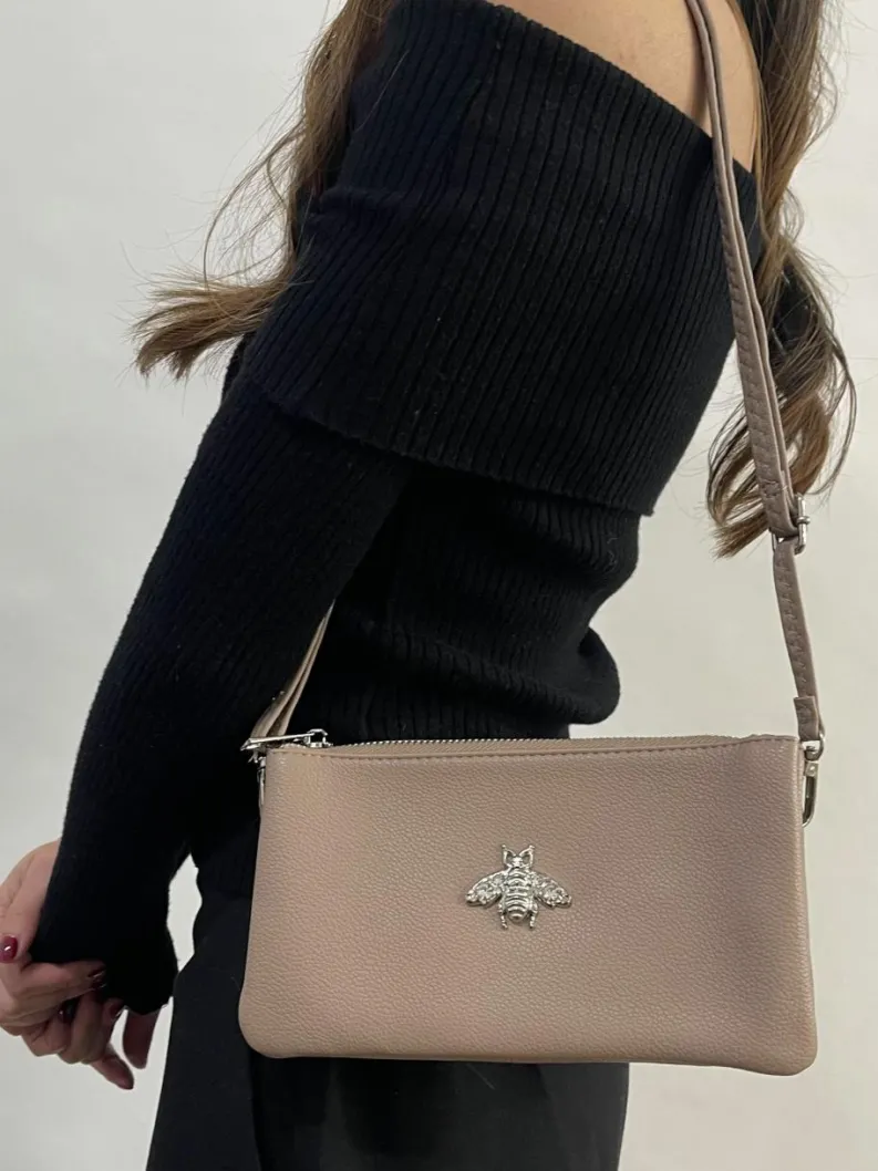 Cross-Body Bags*SVNX Bee Crossbody Bag Beige