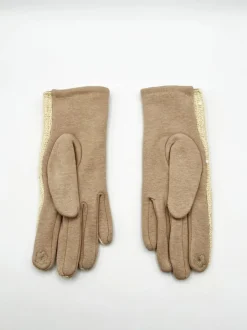 Hats & Gloves|Hats & Gloves*SVNX Crochet Gloves With Pom Pom Beige