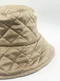 Hats & Gloves|Hats & Gloves*SVNX Quilted Bucket Hat Beige