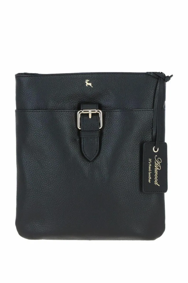 Handbags|Cross-Body Bags*Ashwood Leather Bella' Real Leather Crossbody Bag Black