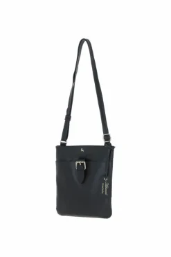 Handbags|Cross-Body Bags*Ashwood Leather Bella' Real Leather Crossbody Bag Black