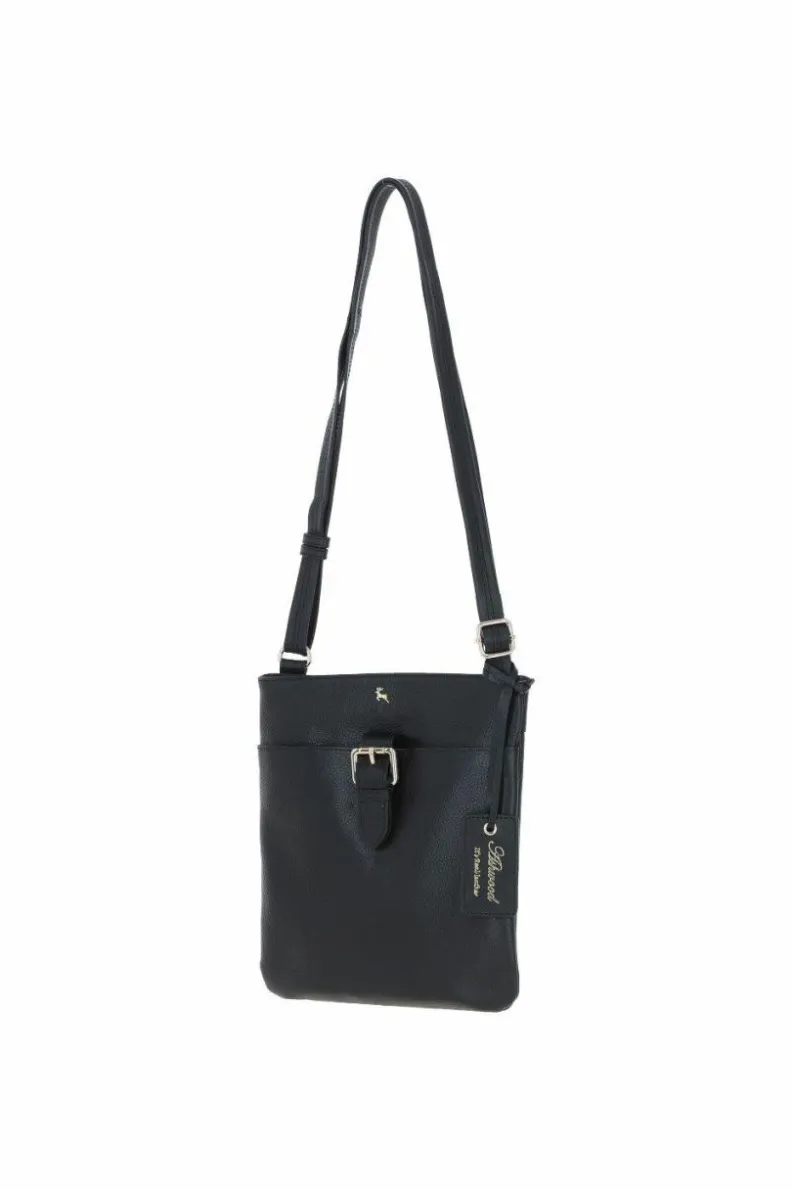 Handbags|Cross-Body Bags*Ashwood Leather Bella' Real Leather Crossbody Bag Black