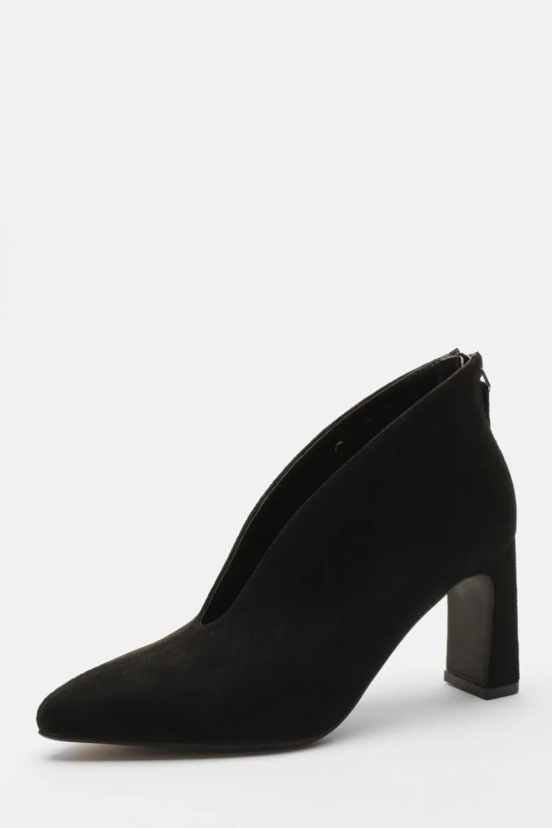 Heeled Boots|All Boots*Quiz Block Heel Shoes Boots Black