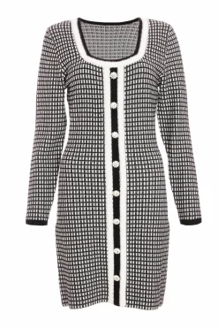 Jumper Dresses|Jumper Dresses*Quiz Boucle Knit Jumper Dress Black