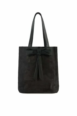 Tote Bags*Sostter Bow Haircalf Leather Tote Bag | BYYEY Black