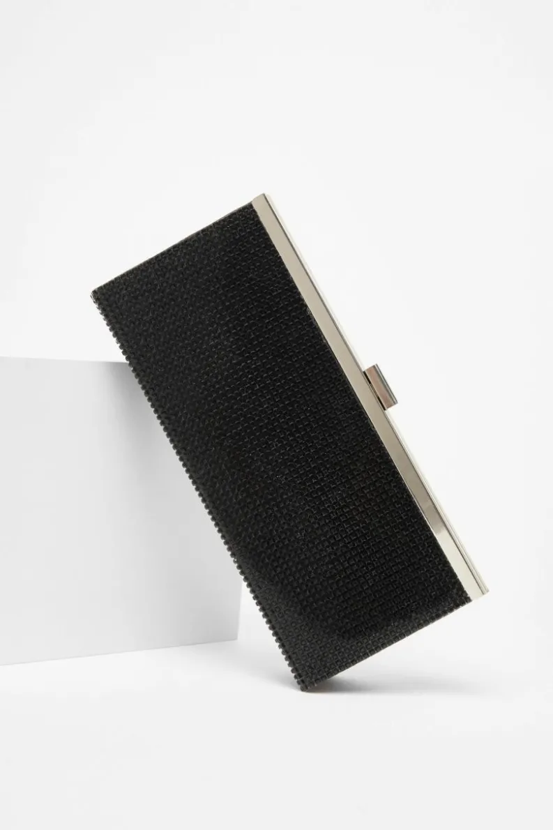 Handbags|Clutch Bags*Quiz Diamante Clutch Bag Black