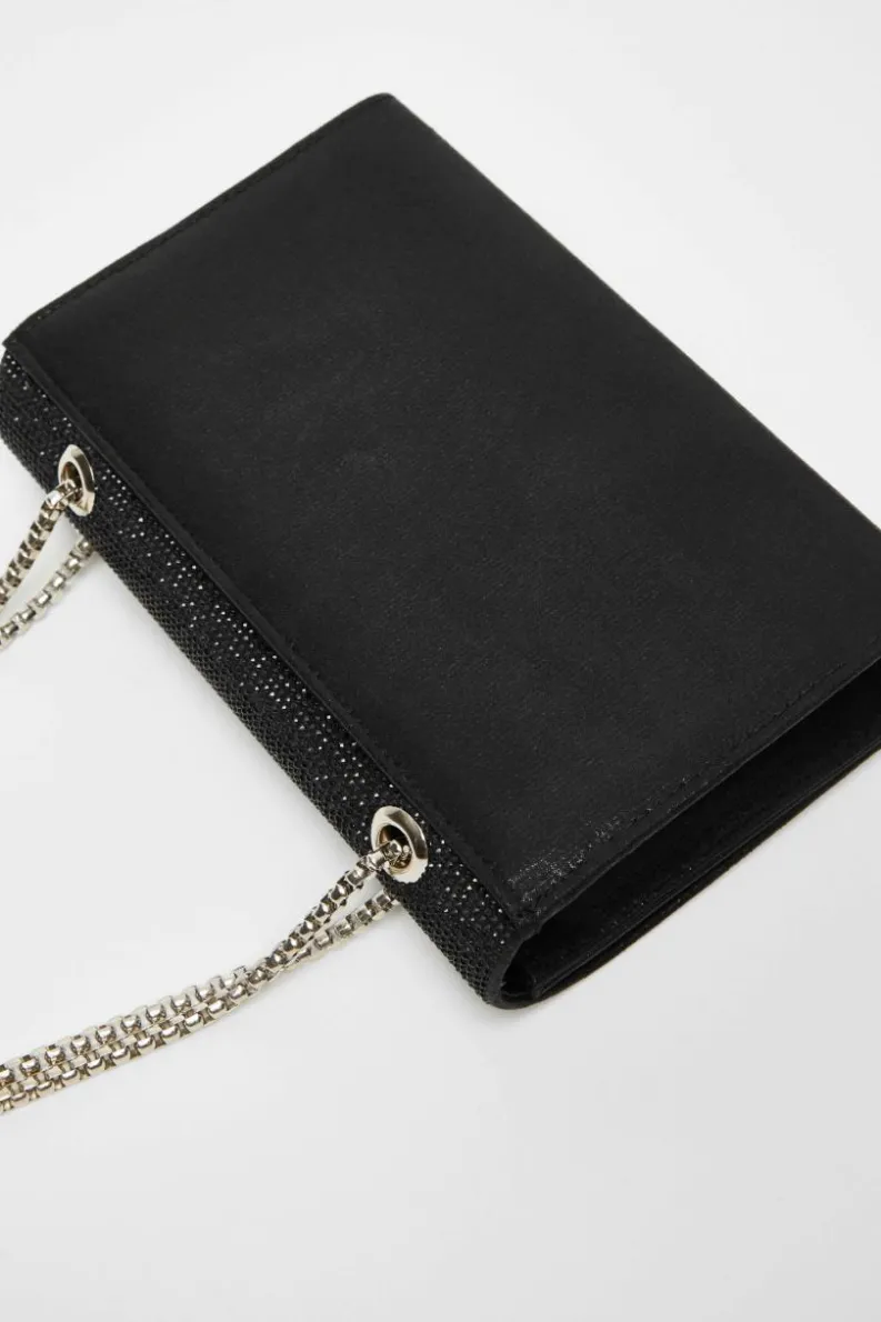 Cross-Body Bags|Handbags*Quiz Diamante Crossbody Bag Black