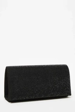 Handbags|Clutch Bags*Quiz Diamante Embellished Clutch Bag Black