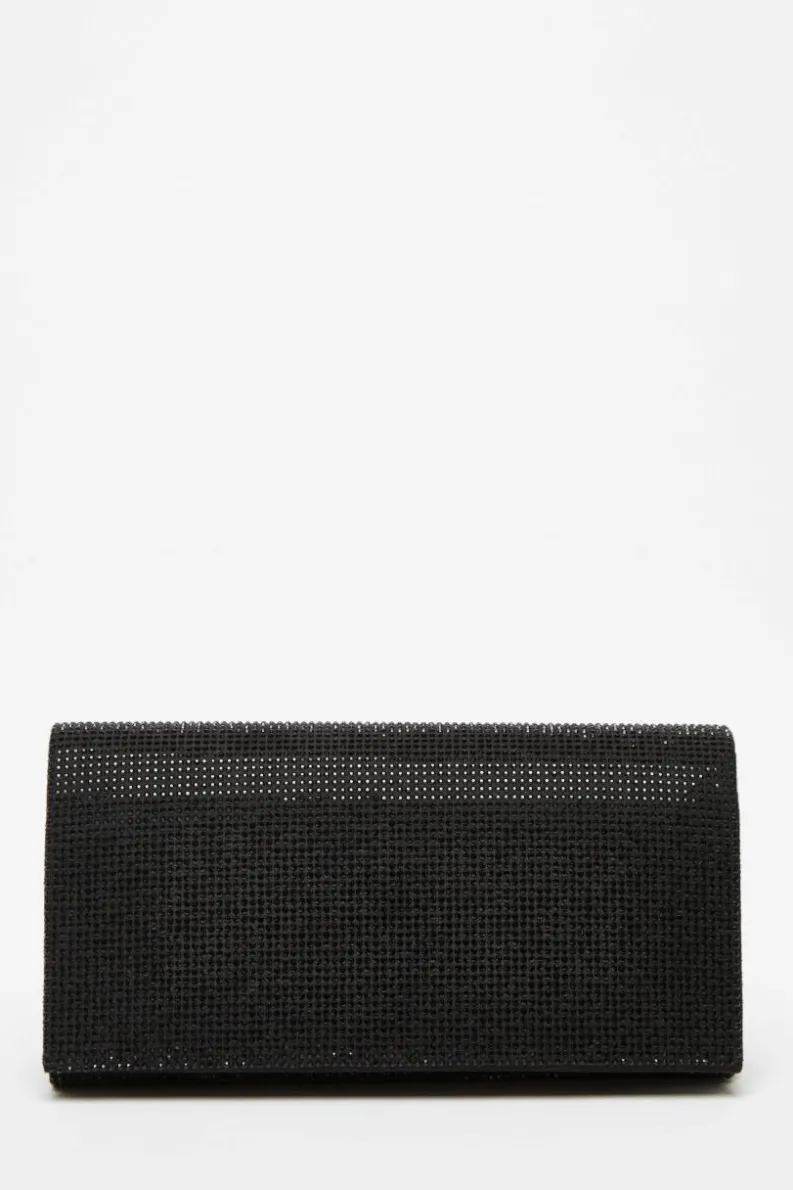 Handbags|Clutch Bags*Quiz Diamante Embellished Clutch Bag Black