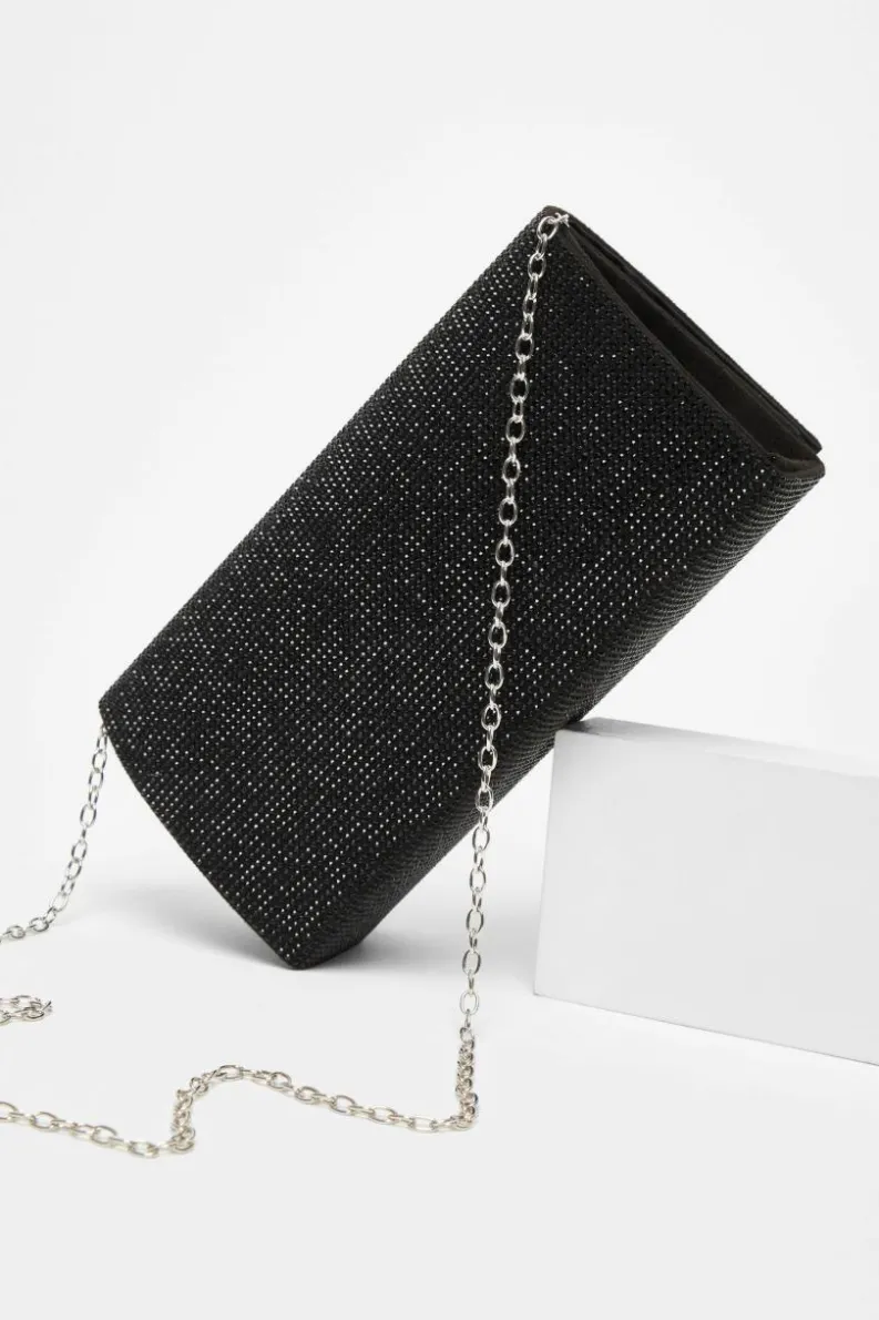 Handbags|Clutch Bags*Quiz Diamante Embellished Clutch Bag Black