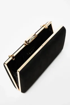 Handbags|Clutch Bags*Quiz Faux Suede Clutch Bag Black