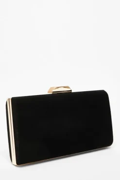 Handbags|Clutch Bags*Quiz Faux Suede Clutch Bag Black