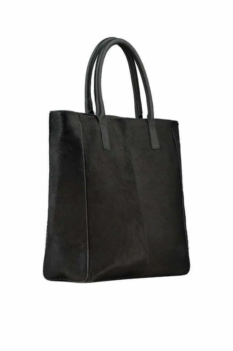 Tote Bags*Sostter Large Calf Hair Large Leather Tote | BYBXX Black