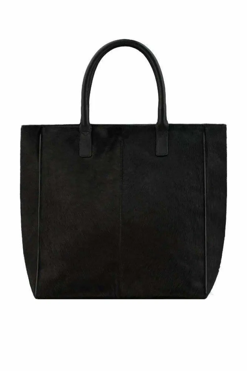 Tote Bags*Sostter Large Calf Hair Large Leather Tote | BYBXX Black