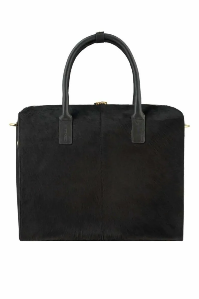 Cross-Body Bags*Sostter Large Calf Hair Leather Grab Bag | BYRYA Black