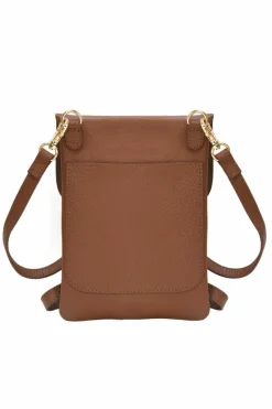 Cross-Body Bags*Sostter Black Leather Phone Crossbody Mini Bag Camel