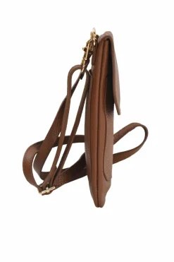 Cross-Body Bags*Sostter Black Leather Phone Crossbody Mini Bag Camel