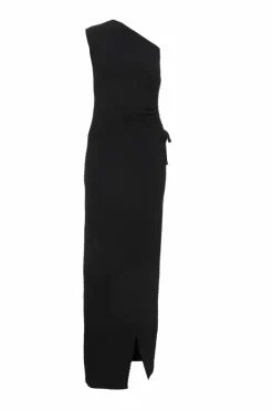 Wrap Dresses*Quiz One Shoulder Wrap Cut Out Maxi Dress Black