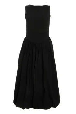 Midi Dresses*Quiz Puff Ball Midi Dress Black