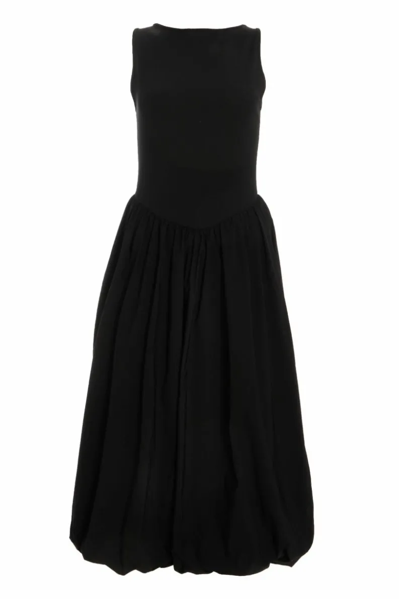 Midi Dresses*Quiz Puff Ball Midi Dress Black