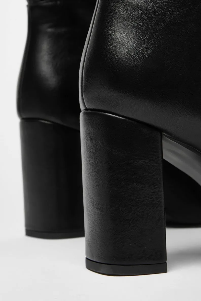 All Boots|Boots*Quiz Wide Fit Faux Leather Knee High Boots Black