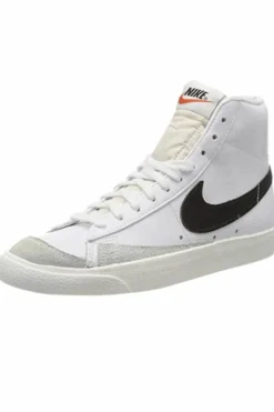 Trainers*Nike Blazer Mid 77 Vintage Black Logo Sneakers White