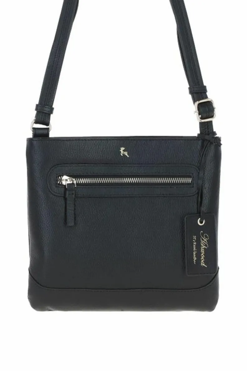 Handbags|Cross-Body Bags*Ashwood Leather Bliss' Leather Cross Body Bag with Adjustable Strap Black