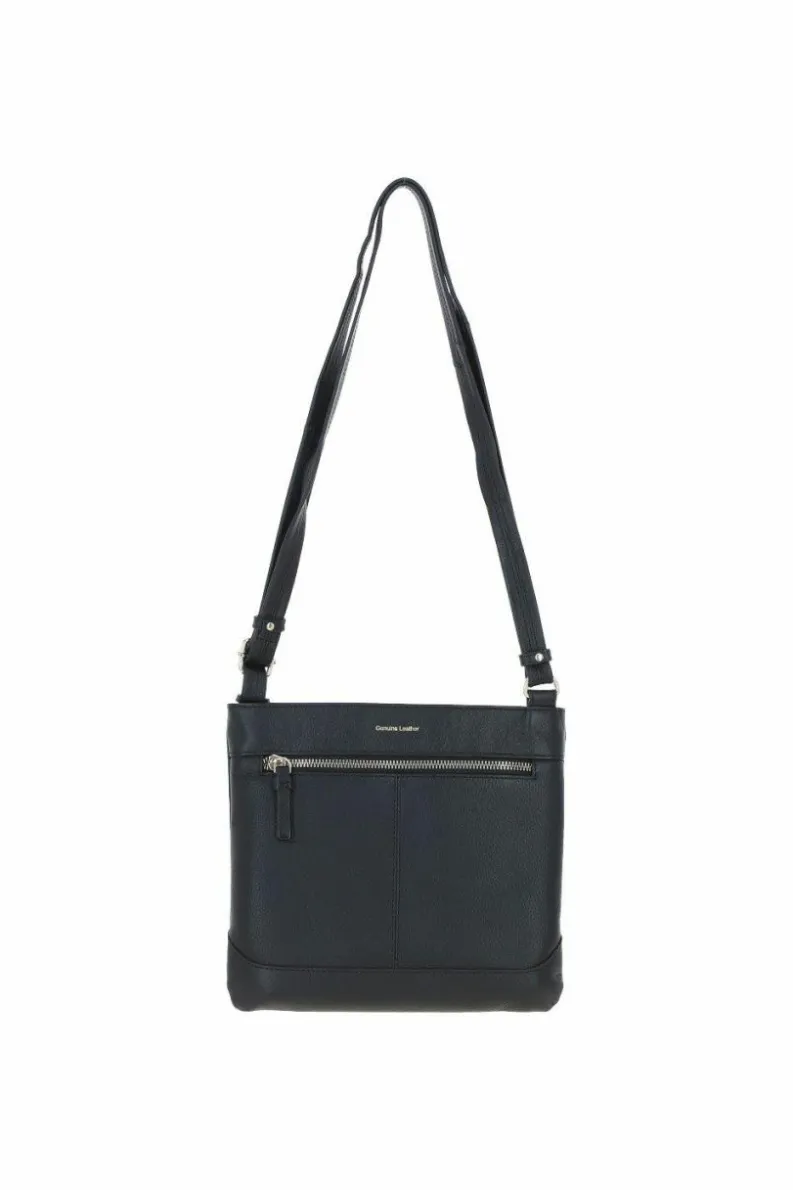 Handbags|Cross-Body Bags*Ashwood Leather Bliss' Leather Cross Body Bag with Adjustable Strap Black