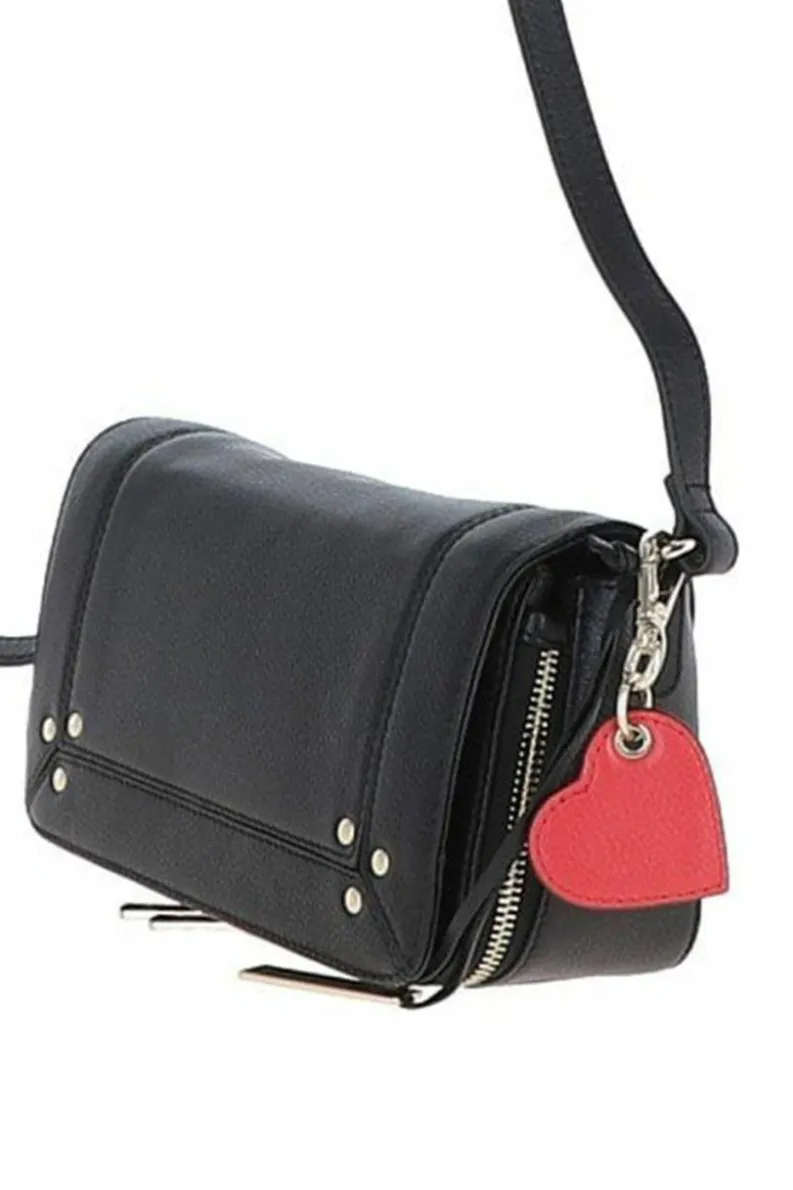 Shoulder Bags|Handbags*Ashwood Leather Blossom Flap Over Real Leather Shoulder Bag Black