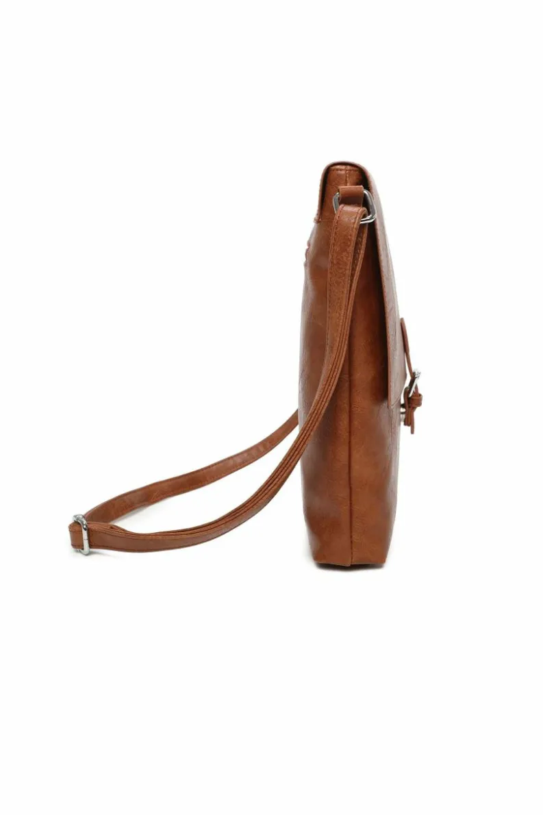 Cross-Body Bags|Handbags*Kitise Boho Style Buckle Detail Rommy Crossbody Bag Blue