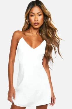 Bodycon Dresses*boohoo Boned Structured Mini Dress white