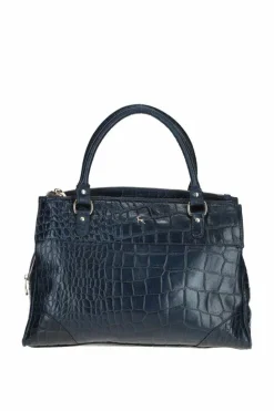 Shoulder Bags|Handbags*Ashwood Leather Borsa Verniciata' Three Section Shoulder Bag Navy