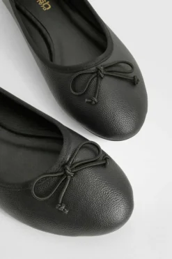 Ballet Flats|Flats*boohoo Bow Detail Ballet Flats black