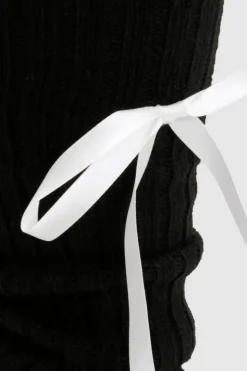 Tights & Socks|Tights & Socks*boohoo Bow Detail Knitted Leg Warmers black