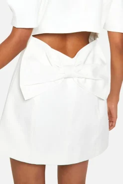 Blazer Dresses*boohoo Bow Detail Puff Sleeve Blazer Dress white
