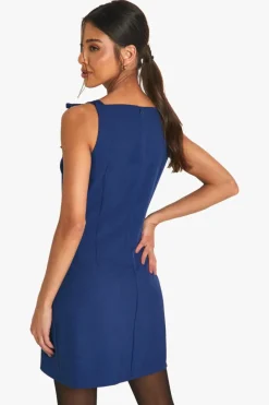 Mini Dresses|Suits & Tailoring*boohoo Bow Shoulder Tailored Mini Dress navy