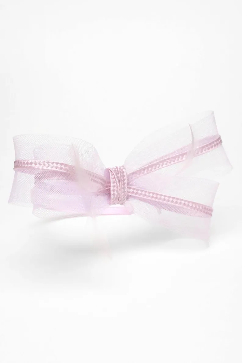Hair Accessories*Quiz Bow Trim Headband Fascinator Lilac