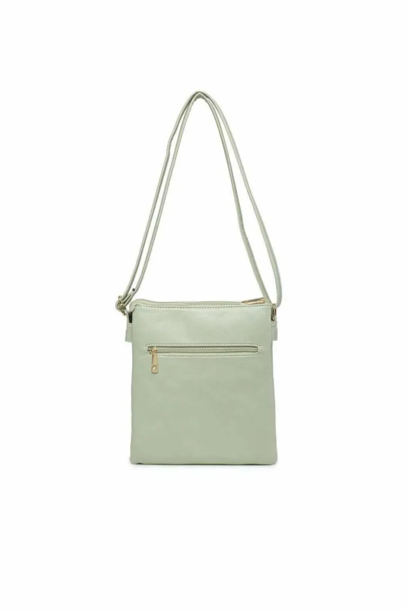 Cross-Body Bags*Kitise Braided Trim Double Compartment Crossbody Bag with Tassel Charm Baby Pink
