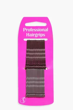 Hair Accessories*boohoo Brunette Kirby Hair Grips 40 Pack brown