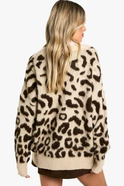 Cardigans|Knitwear*boohoo Brushed Knit Boyfriend Cardigan leopard