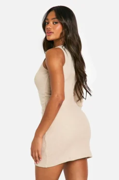 Bodycon Dresses*boohoo Brushed Rib Min One Shoulder Dress stone